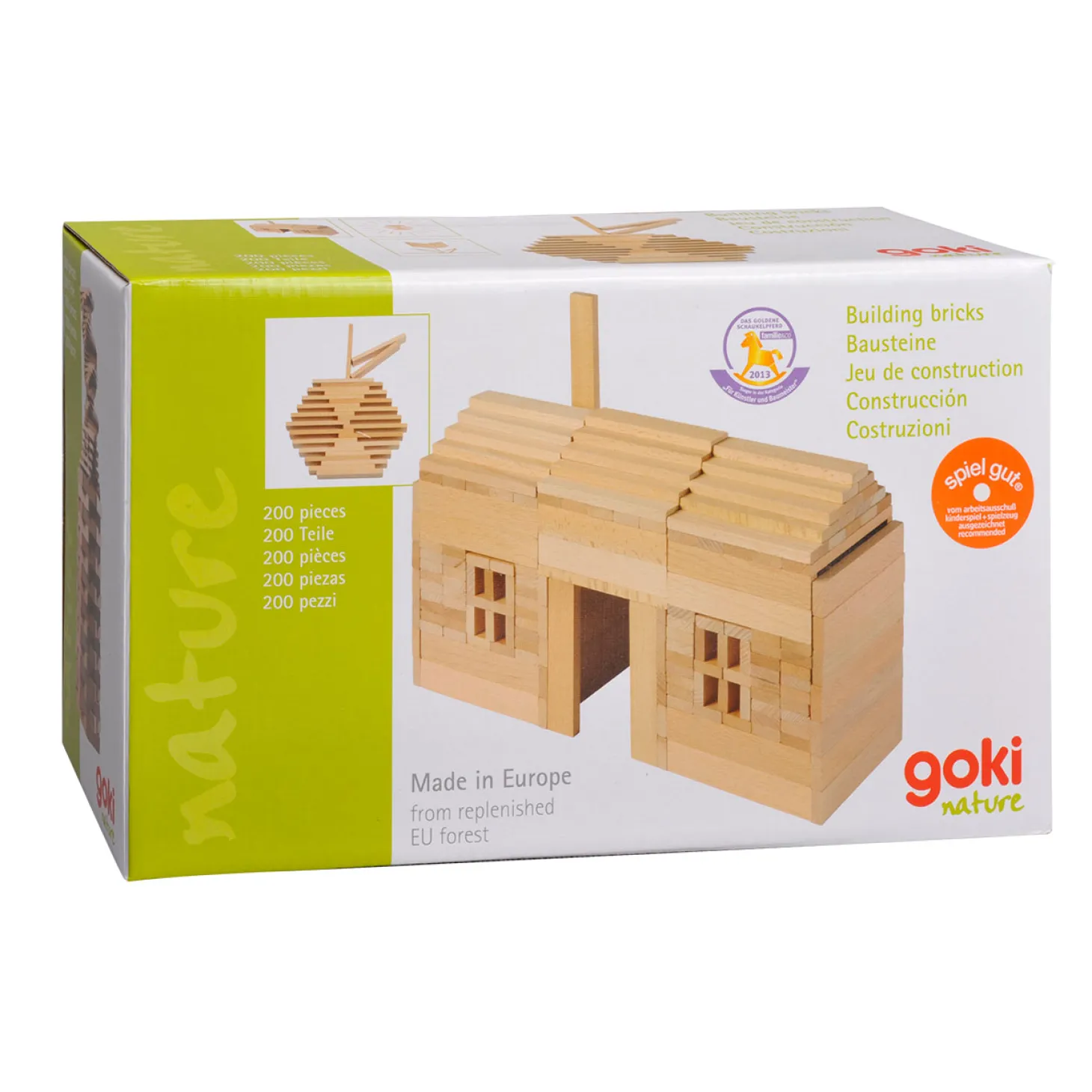 Goki Houten Bouwplankjes, 200dlg.