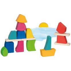 Goki Houten Bouwstenen Creo, 14dlg.