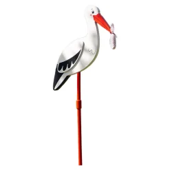 Goki Houten Decorstok Ooievaar met Babydoek XL, 100cm