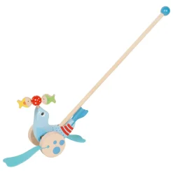 Goki Houten Duwfiguur Zeehond