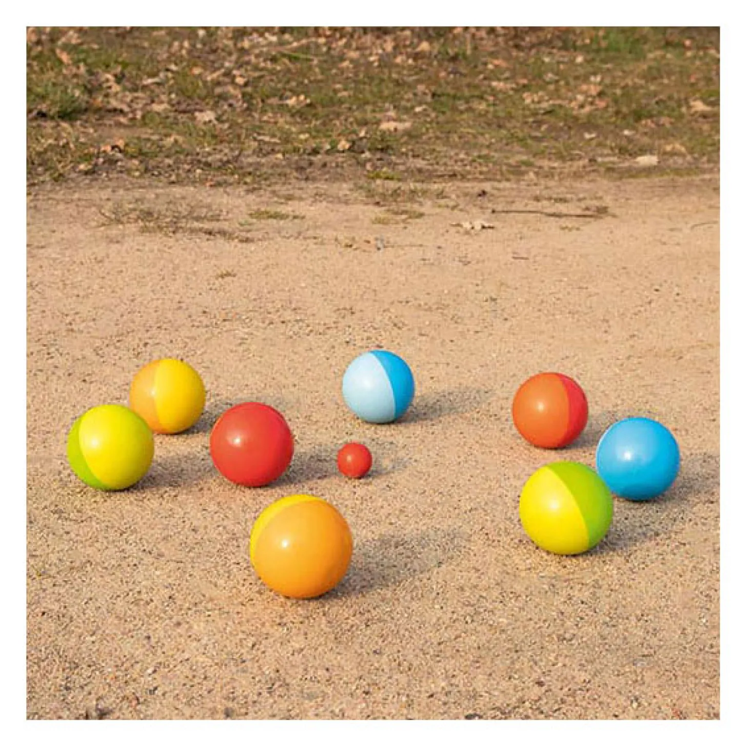 Goki Houten Jeu de Boules Spel met Katoenen Zak, 9dlg.