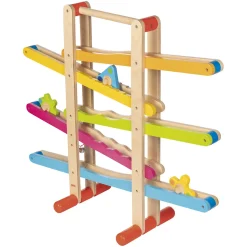 Goki Houten Knikkerbaan met Figuren