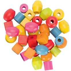 Goki Houten Kralenset, 45st.