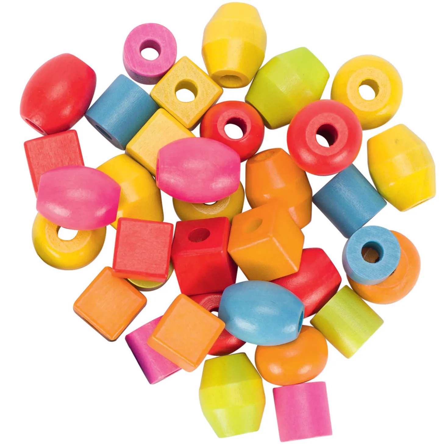 Goki Houten Kralenset, 45st.