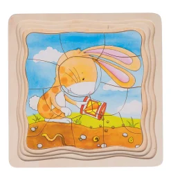 Goki Houten Lagenpuzzel - Moestuin, 53st.