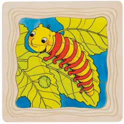 Goki Houten Lagenpuzzel - Vlinder