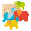 Goki Houten Lagenpuzzel Olifant, 5st.