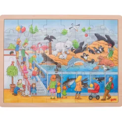 Goki Houten Legpuzzel - Dierentuin, 48st.