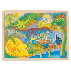 Goki Houten Legpuzzel - Dino's, 48st.