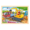 Goki Houten Legpuzzel Graafmachine, 24st.