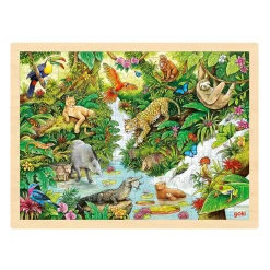 Goki Houten Legpuzzel In de Jungle, 96st.