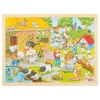 Goki Houten Legpuzzel Kinderboerderij, 48st.