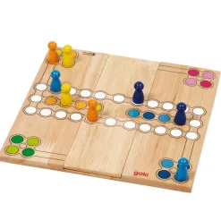 Goki Houten Ludo Spel - Variabel