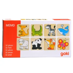 Goki Houten Memo Dieren, 32dlg.