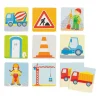 Goki Houten Memo Spel Bouwplaats, 32dlg.