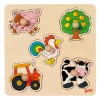 Goki Houten Noppenpuzzel Boerderij