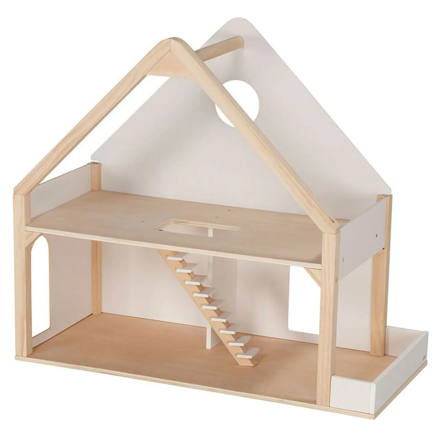 Goki Houten Poppenhuis met 2 Verdiepingen