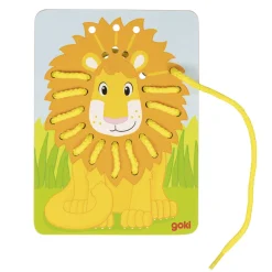 Goki Houten Rijgpuzzels, 3st.