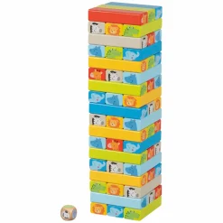 Goki Houten Stapelspel met Diermotieven