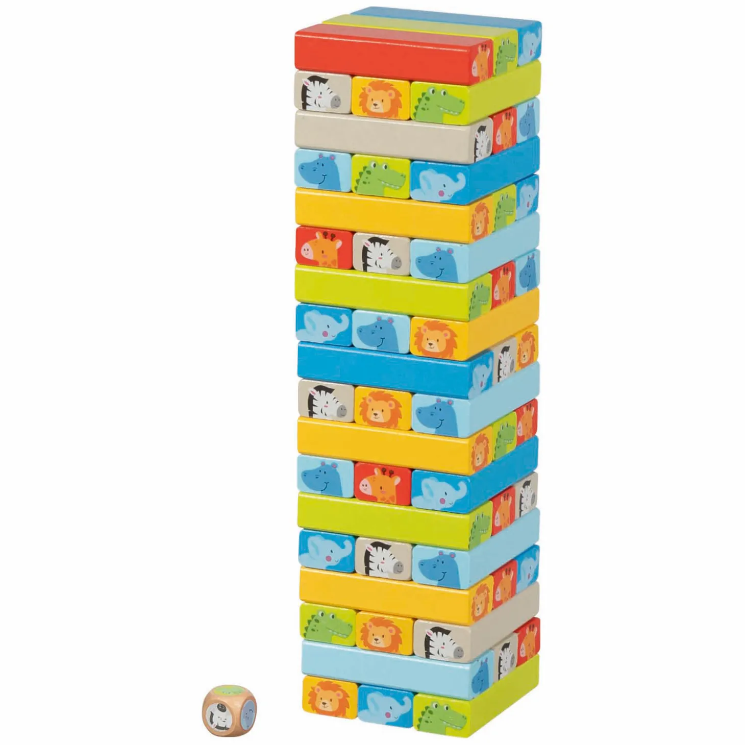 Goki Houten Stapelspel met Diermotieven