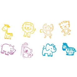 Goki Houten Stempelset - Wilde Dieren