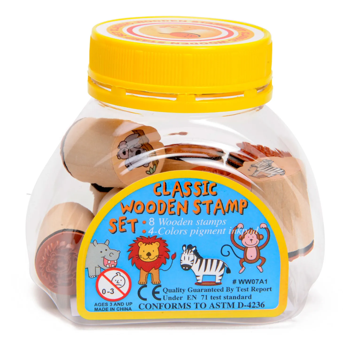 Goki Houten Stempelset - Wilde Dieren