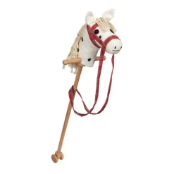 Goki Houten Stokpaard Wit