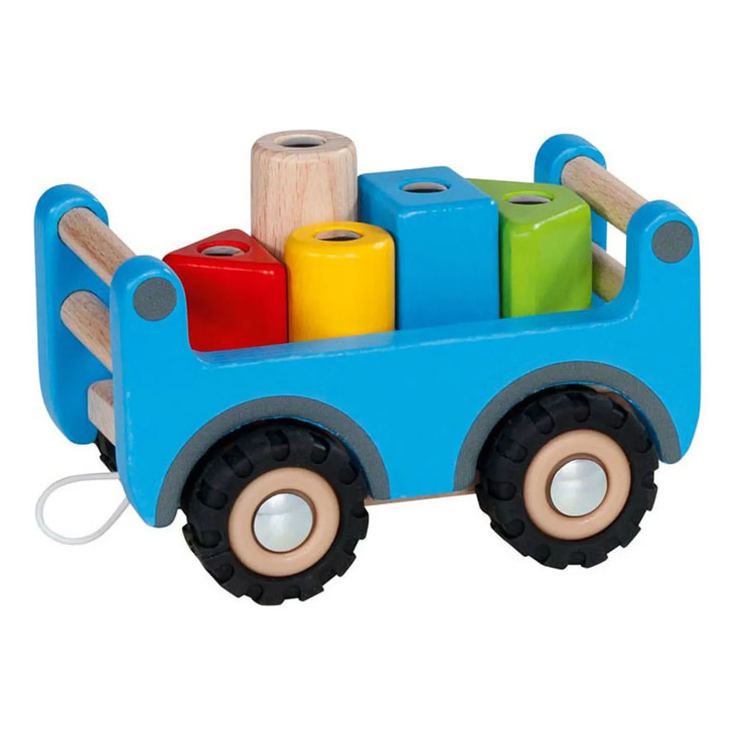 Goki Houten Takelwagen met Aanhanger