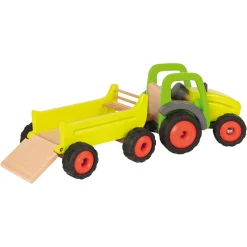 Goki Houten Tractor met Trailer