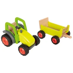 Goki Houten Tractor met Trailer