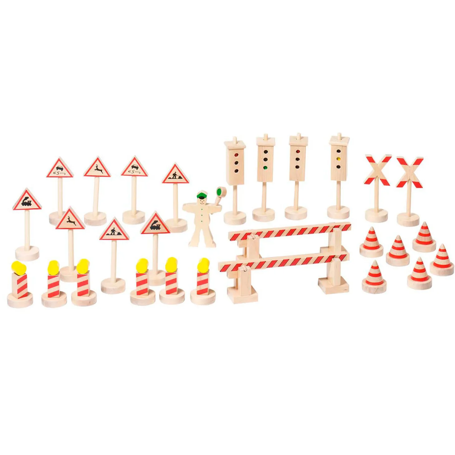 Goki Houten Verkeersbordenset, 29dlg.