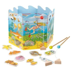 Goki Houten Visspel Peggy Diggledey, 16dlg.