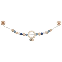 Goki Houten Wandelwagenketting Ster Blauw met Clips