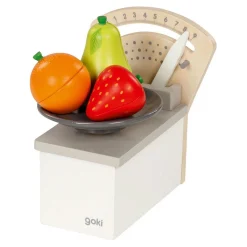 Goki Houten Weegschaal Grijs/Wit