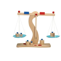 Goki Houten Weegschaal met Gewichtjes