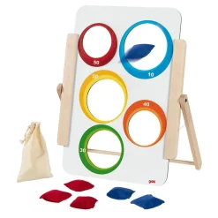 Goki Houten Werpspel Zakjes Gooien, 8dlg.