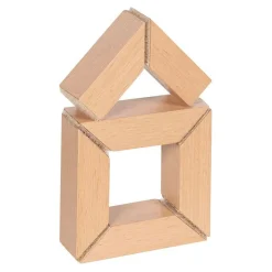 Goki Houten Zaag en Bouwblokken met Klittenbandverbinding, 11dlg.