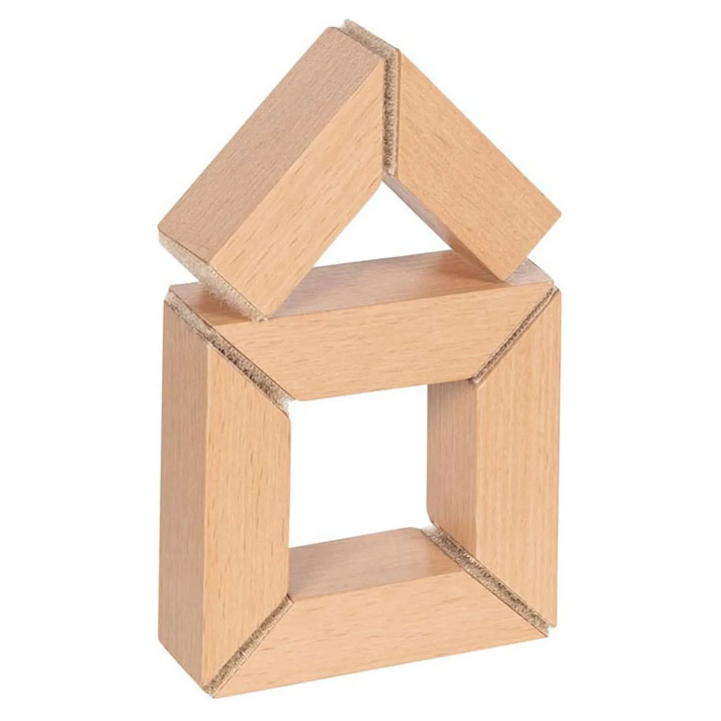 Goki Houten Zaag en Bouwblokken met Klittenbandverbinding, 11dlg.