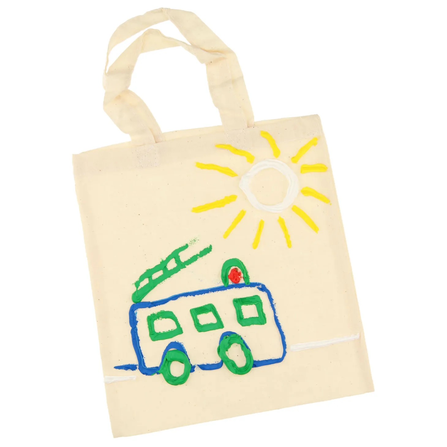 Goki Klein Katoenen Draagtasje - Blanco