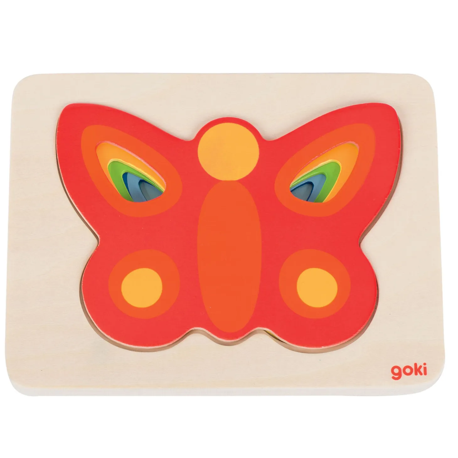 Goki Lagenpuzzel Vlinder, 5 Lagen
