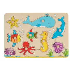 Goki Noppenpuzzel Onderwaterwereld, 8st.