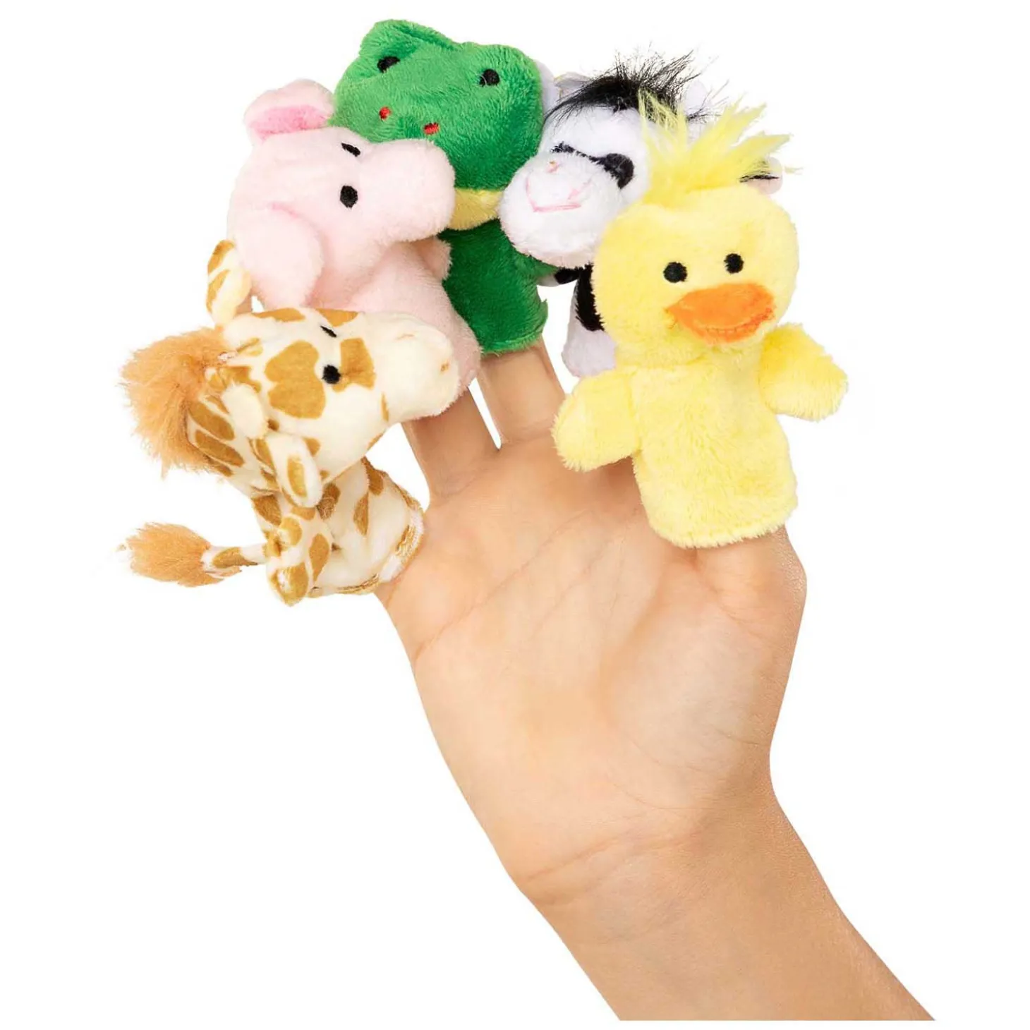 Goki Pluche Vingerpop Dier, 6st.