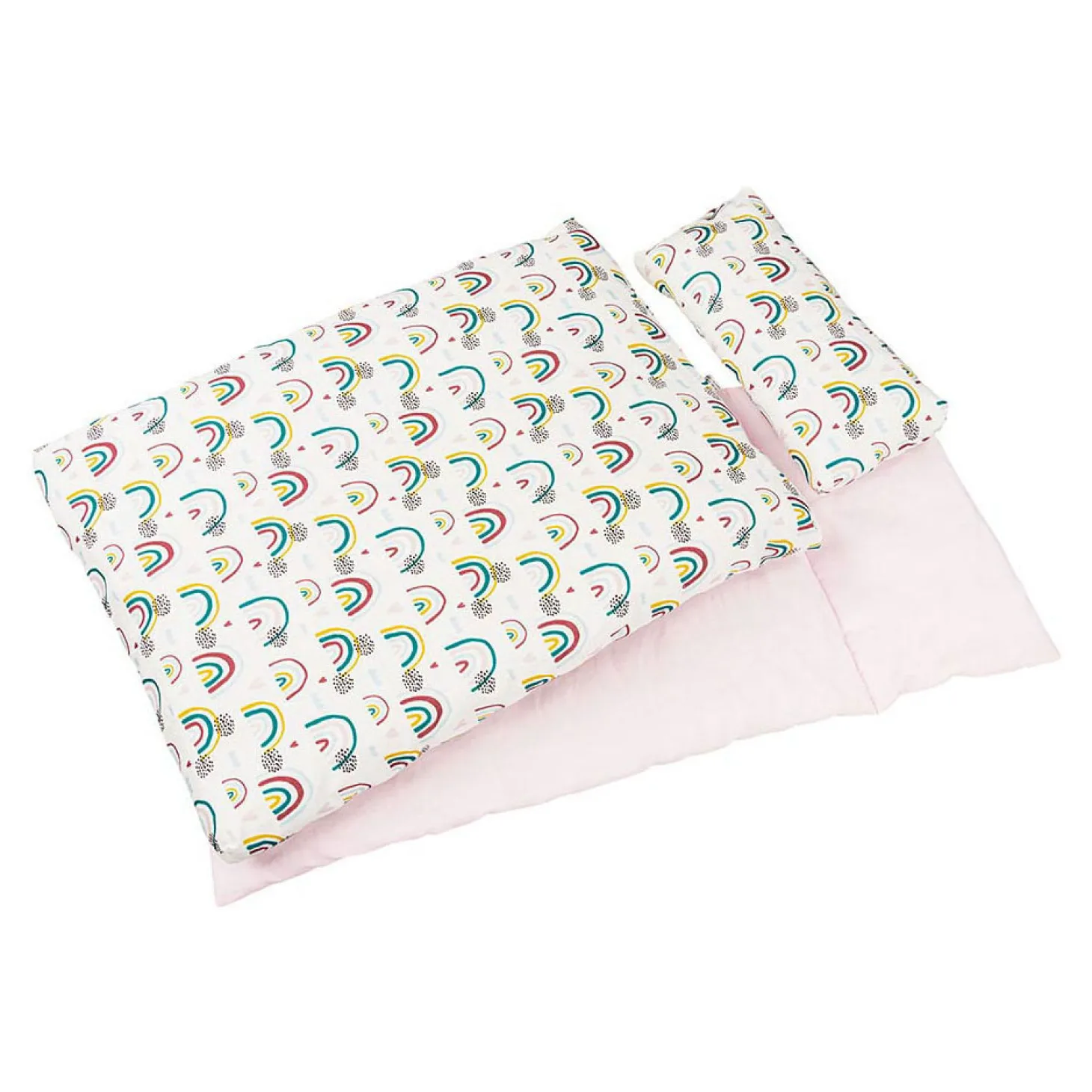 Goki Poppen Beddengoedset Regenboog, 3dlg.