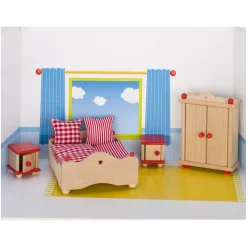 Goki Poppenhuis Meubeltjes Slaapkamer