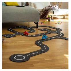 Goki Speelkleed Verkeerswegen met 2 Auto's, 30dlg.