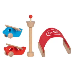 Goki Speelset Wegdelen Vliegveld met Accessoires - 26dlg.