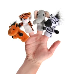 Goki Vingerpopje Wilde Dieren, set van 8
