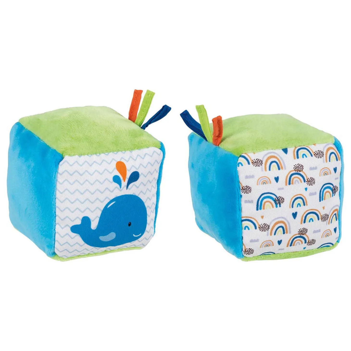 Goki Zachte Kubus met knisperfolie en Bel Walvis