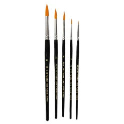 Gold Line Penselen Rond, 5st.