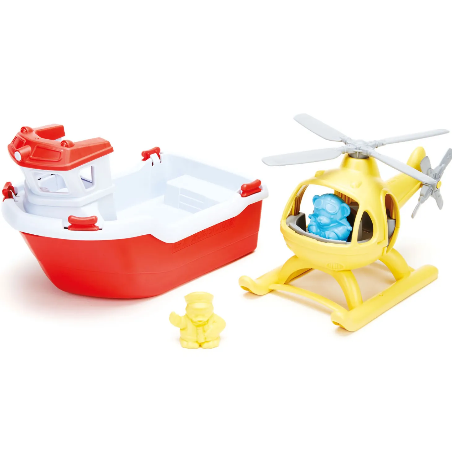Green Toys Reddingsboot met Helikopter